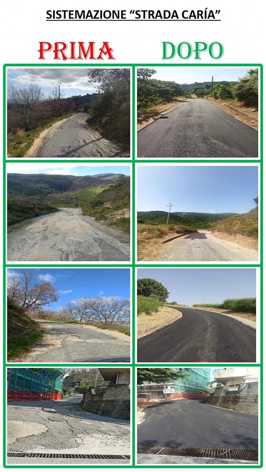 SISTEMAZIONE STRADA CARIA SISTEMAZIONE STRADA CARIA