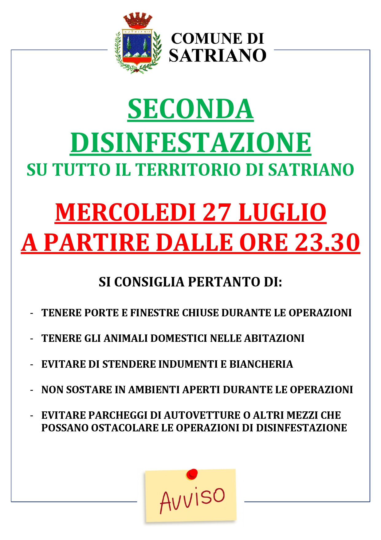 DISINFESTAZIONE